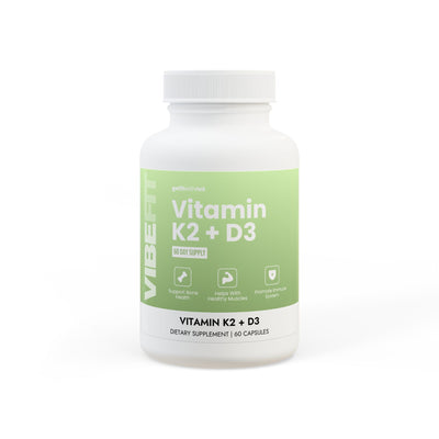 Vitamin K2 + D3 Supplement (60 Capsules)