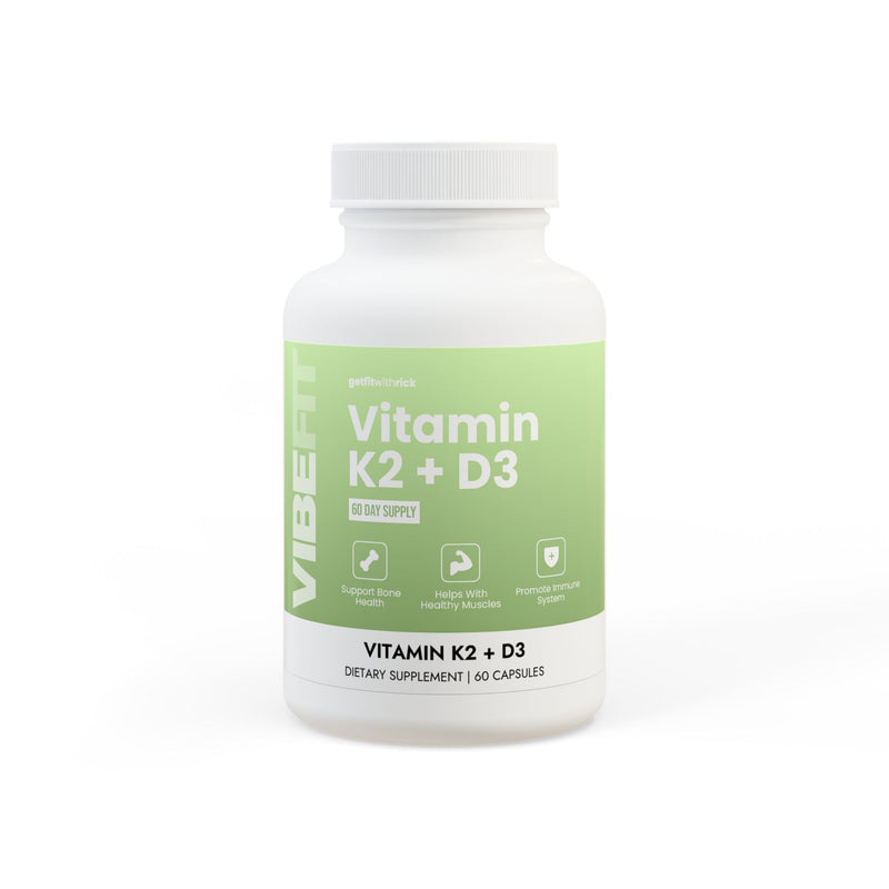 Vitamin K2 + D3 Supplement (60 Capsules)