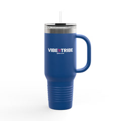 Vibe Tribe Insulated Travel Mug - 40oz with Straw