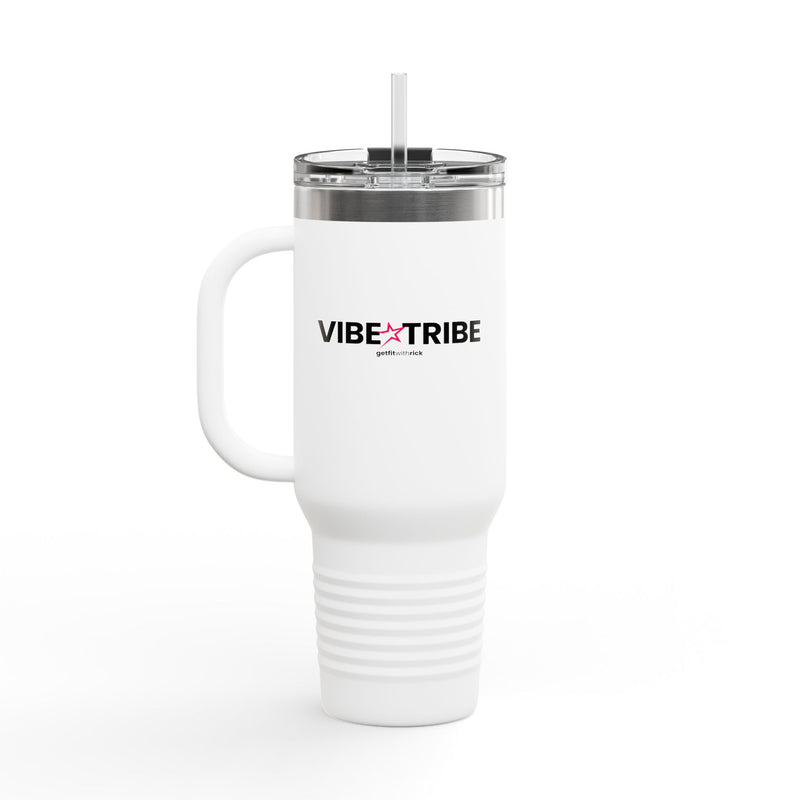 Vibe Tribe Insulated Travel Mug - 40oz with Straw
