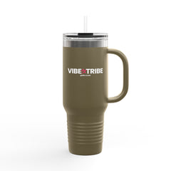 Vibe Tribe Insulated Travel Mug - 40oz with Straw